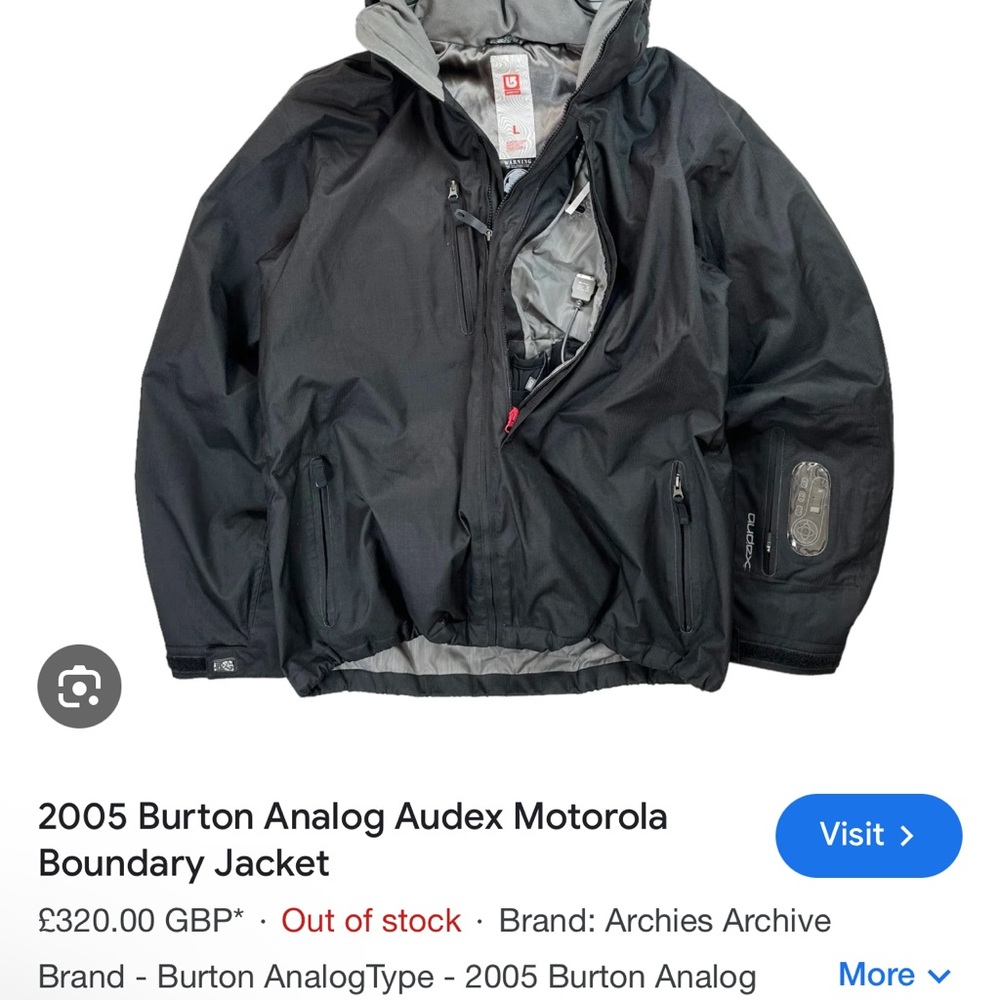 2005 burton Analog Audex Motorola link jacket - Picture 13 of 13